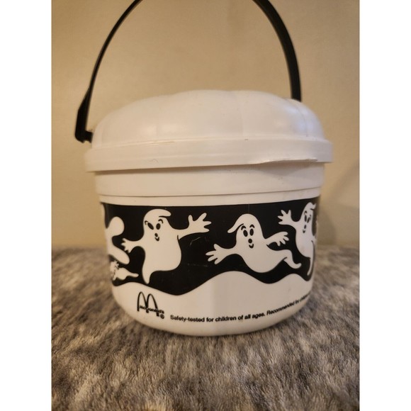 Vintage 1993 McDonalds McBoo Ghost Boo Bucket Halloween Trick-or-Treat Pail - Picture 2 of 4